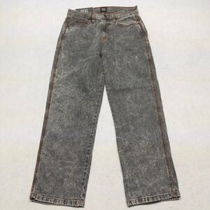 BDG Urban Outfitters Wide Leg Grey Acid Wash Jeans Orange Stitching‎ Size 29 NWT